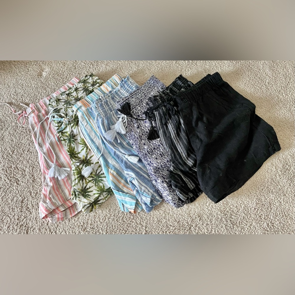 Lot of 7 pairs of BRIGGS linen shorts - XL